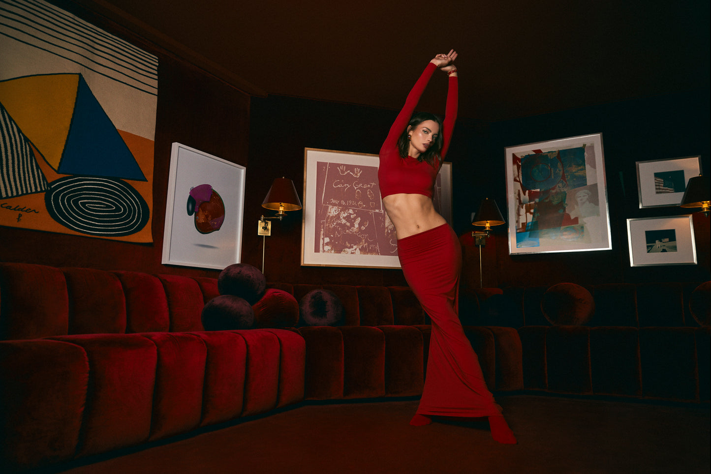 Long Skirt - Red Hot