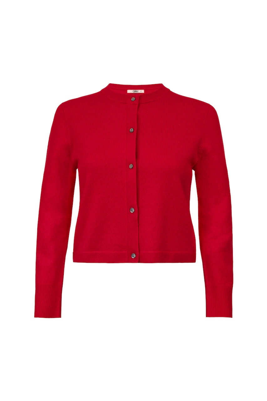 Cashmere Cardigan - Red Hot