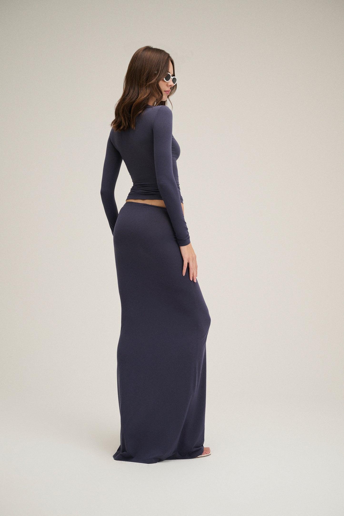 The Bowie Long Skirt - Navy