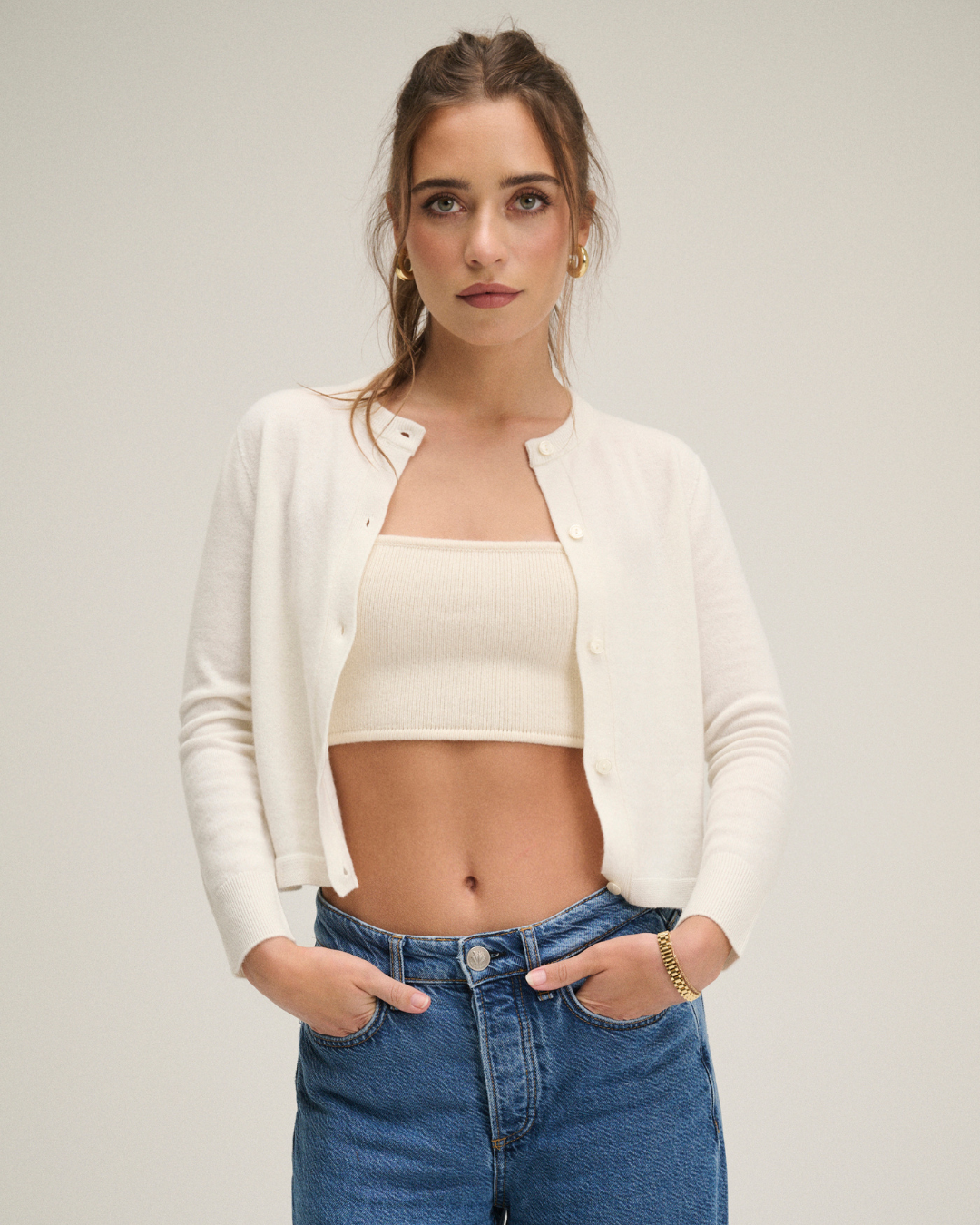 Cashmere Bandeau - Ivory