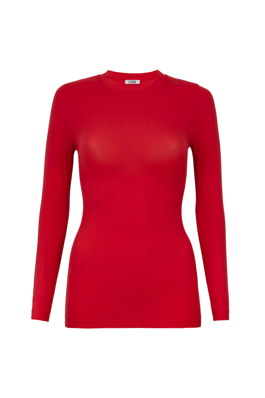 Long Sleeve Top - Red Hot