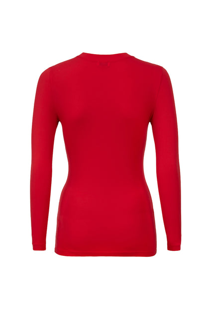Long Sleeve Top - Red Hot