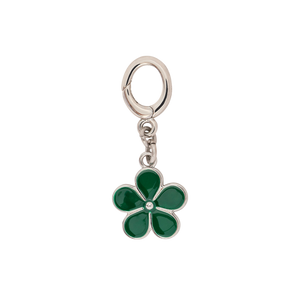 Green Flower - Silver