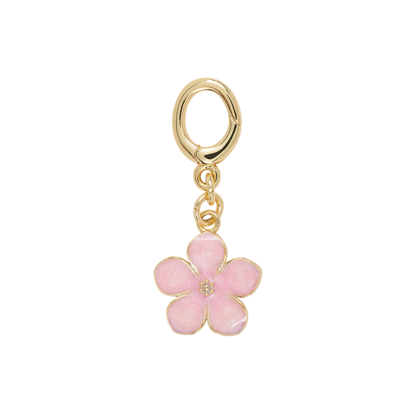 Pink Flower - Gold