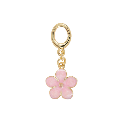Pink Flower - Gold