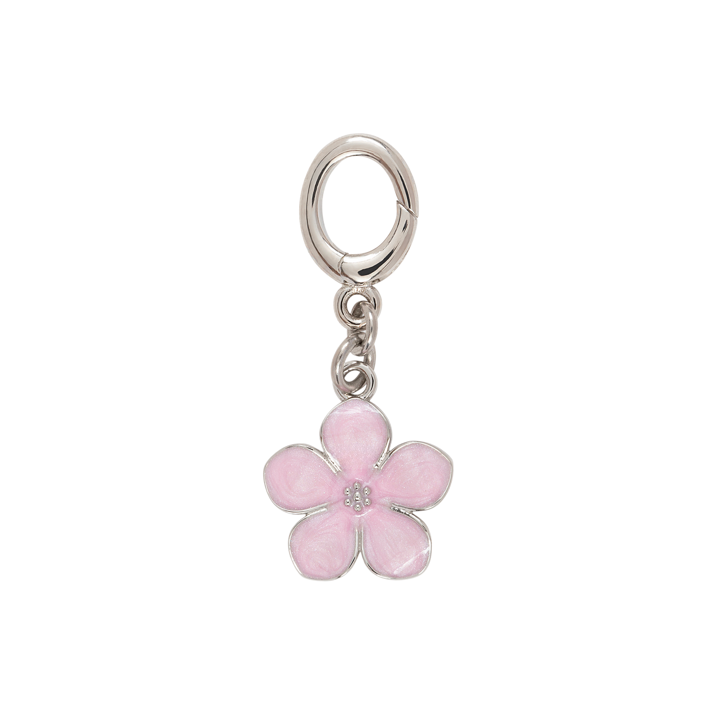 Pink Flower - Silver