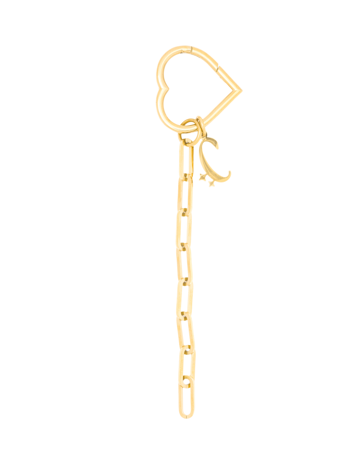 Heart Clasp With Chain - Gold