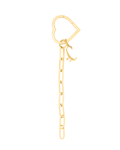 Heart Clasp With Chain - Gold