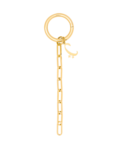 Circle Clasp With Chain - Gold