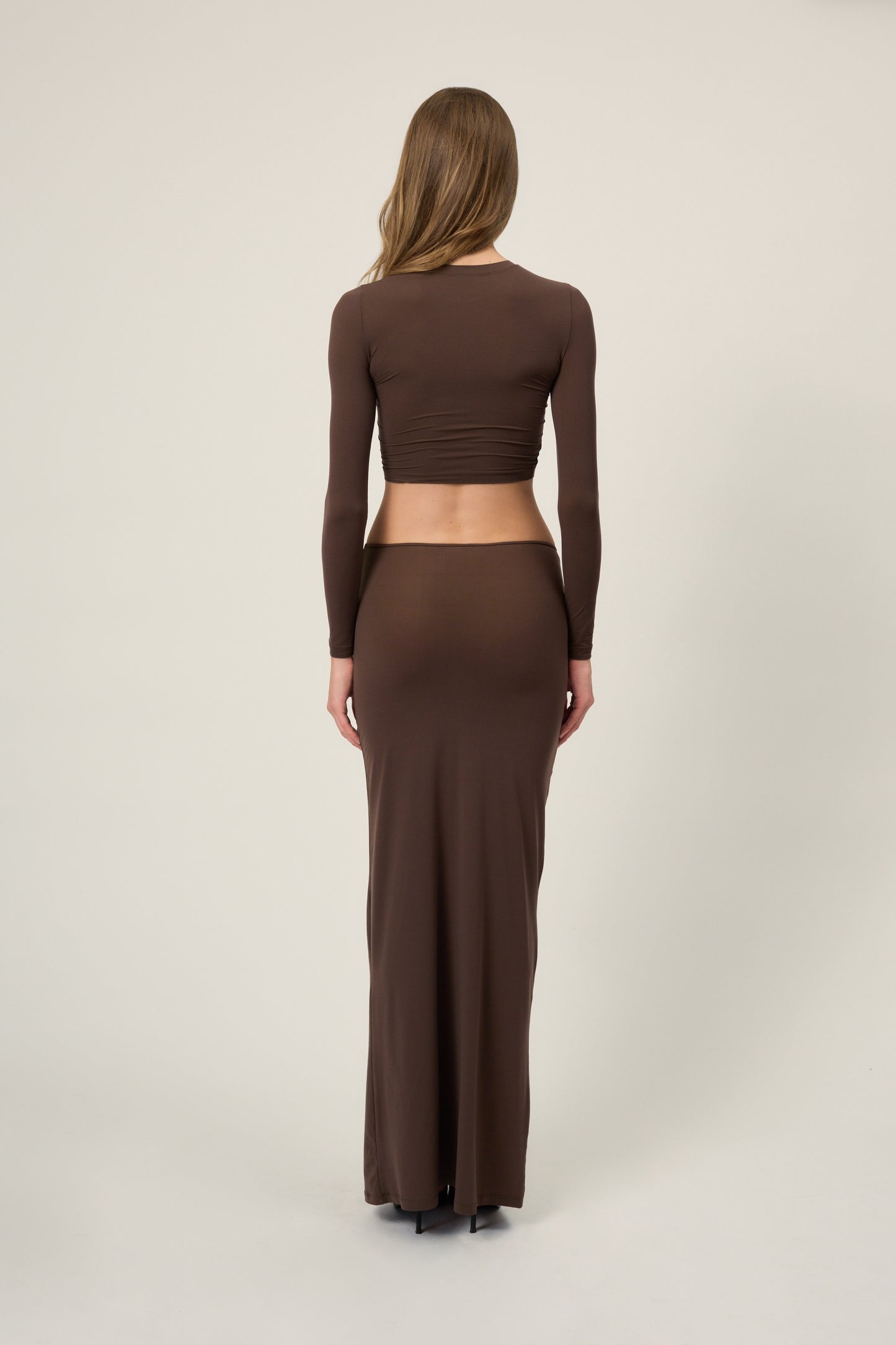 The Bowie Long Skirt - Brown