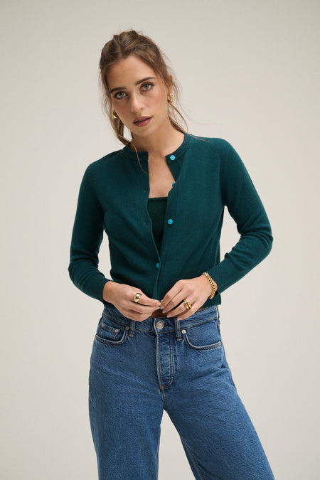 Cashmere Cardigan - Hunter