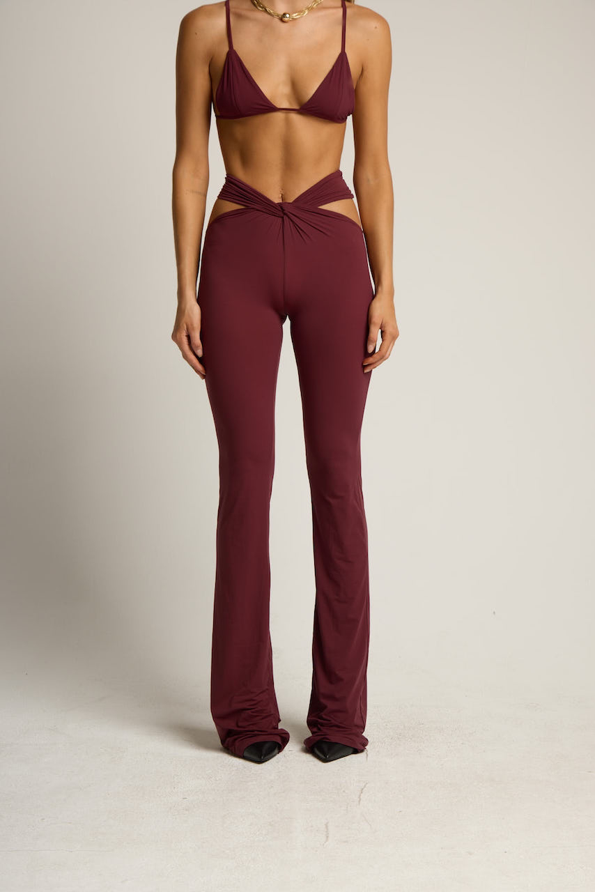 Cross Pant - Burgundy