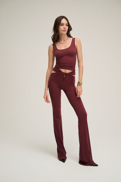 Cross Pant - Burgundy