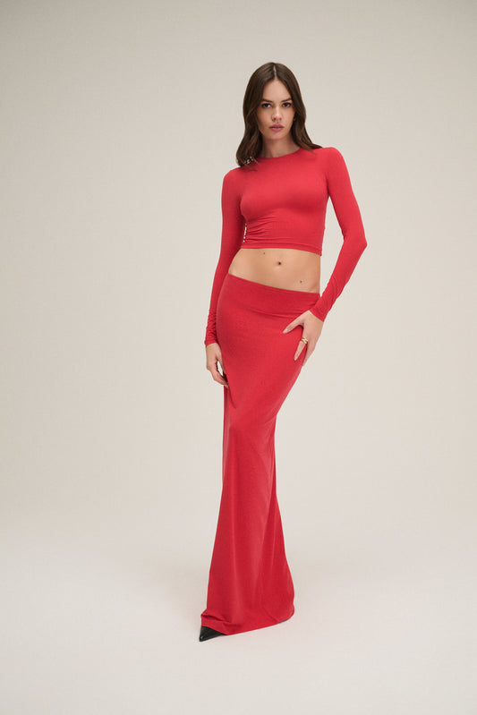 Long Skirt - Red Hot