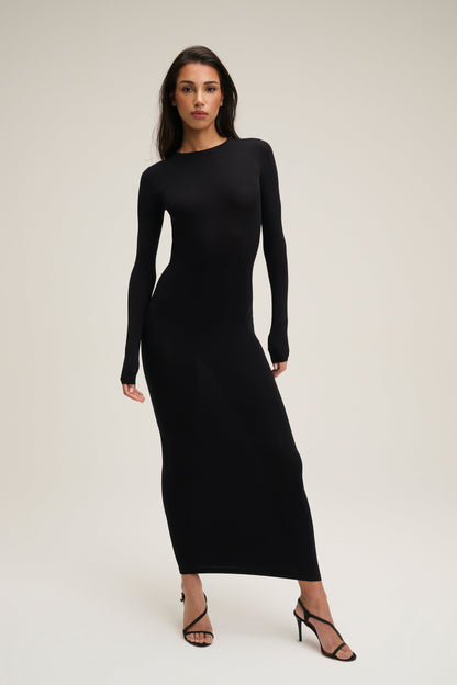 The Jane Open Back Dress - Black