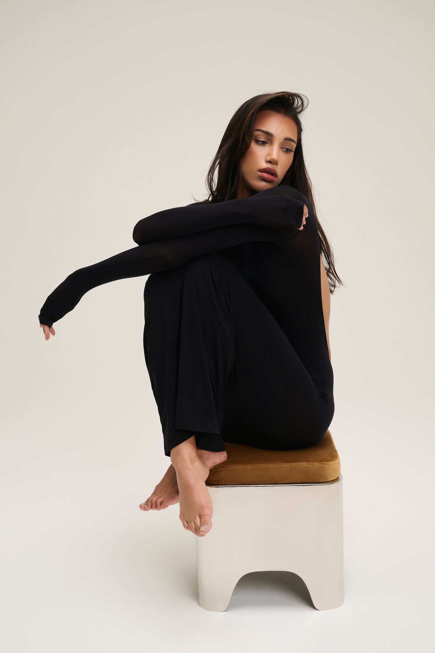 The Jane Open Back Dress - Black