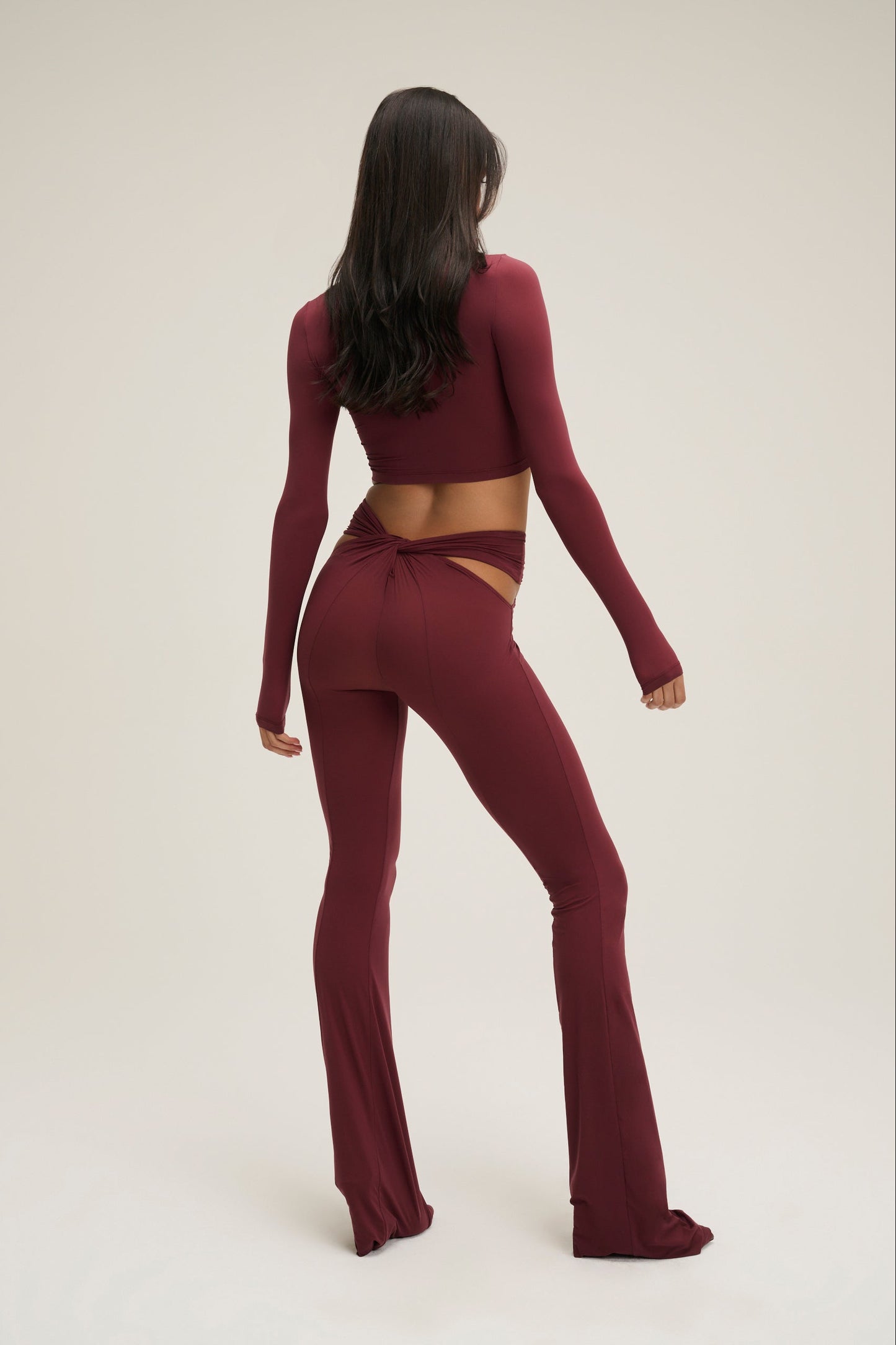 The Prince Cross Pant - Burgundy