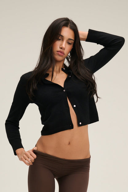 Cashmere Cardigan - Black