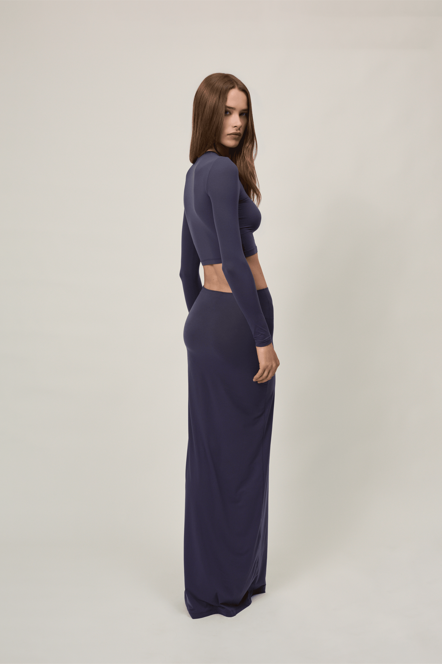 The Bowie Long Skirt - Navy