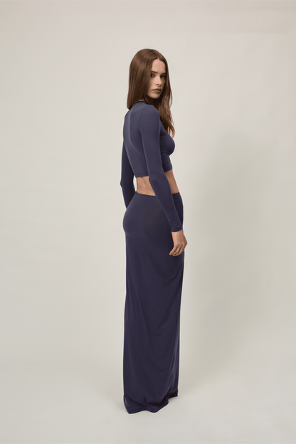 The Bowie Long Skirt - Navy